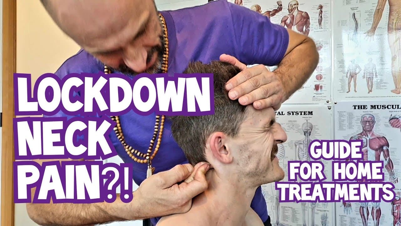LEARN HOW TO MASSAGE NECK PAIN | Lockdown Neck & Shoulder Treatment 👍